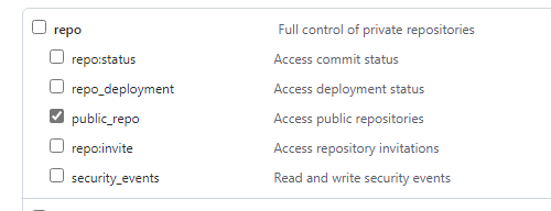 Permission Screenshot